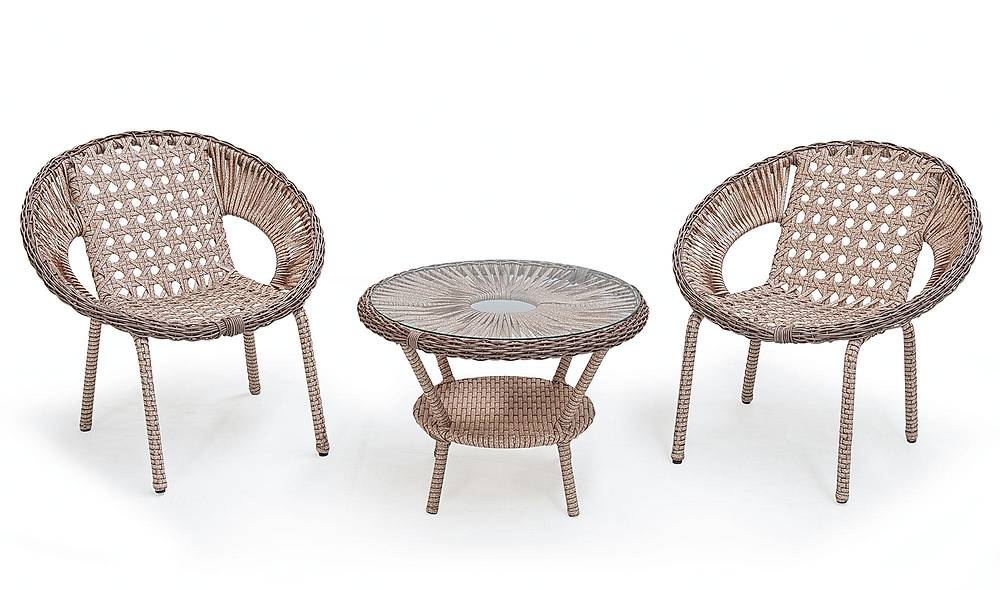 Akçay Rattan Tea Set
