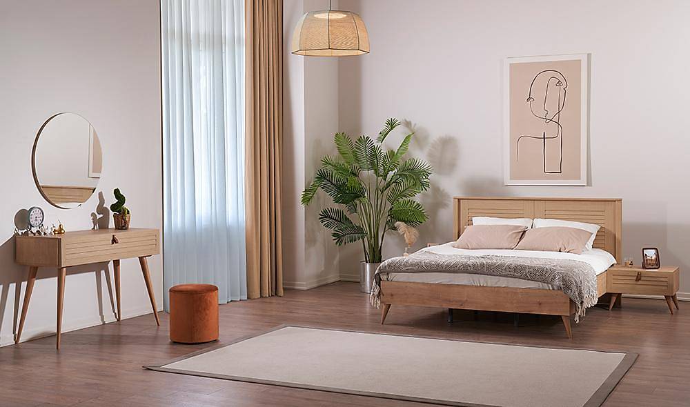 Trio Bedroom - Walnut