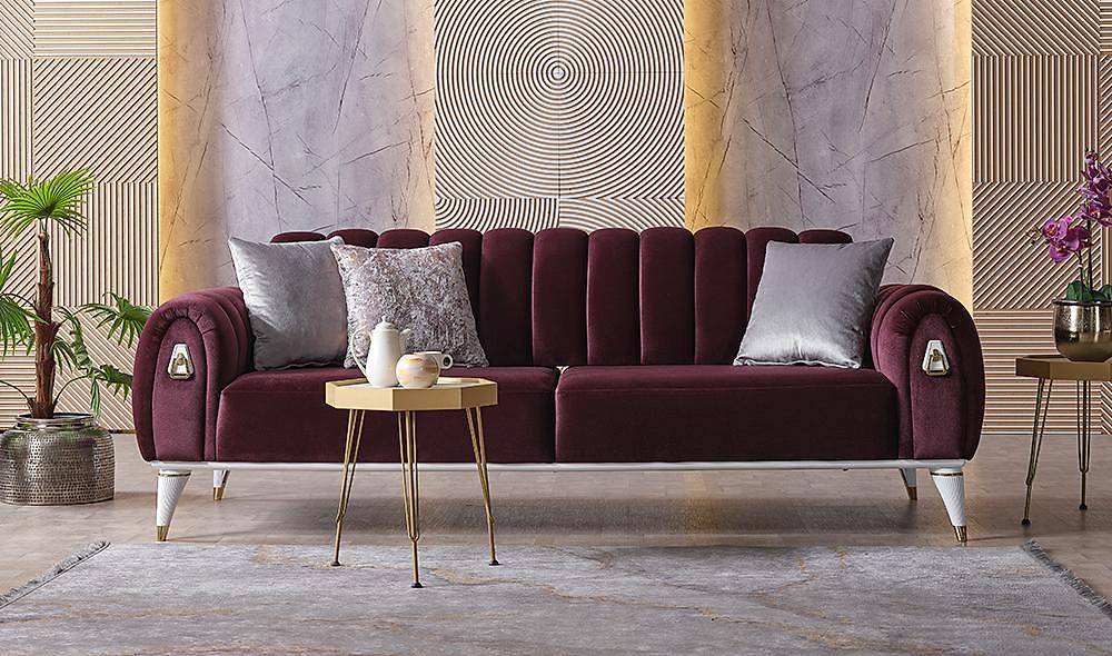 Hasır Sofa Set with Metal Design