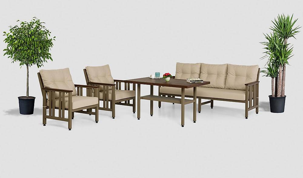Alexis Garden Sofa Set - Cream