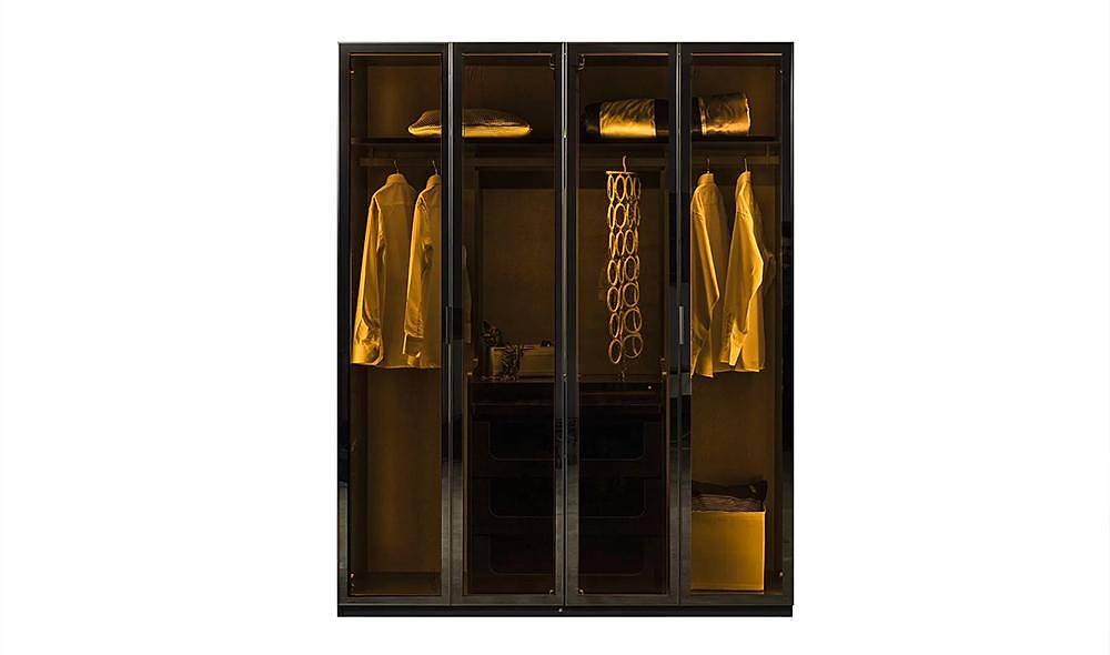 Suare Anthracite Corner Wardrobe