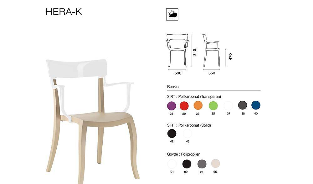 Hera-K Chair 2 Piece