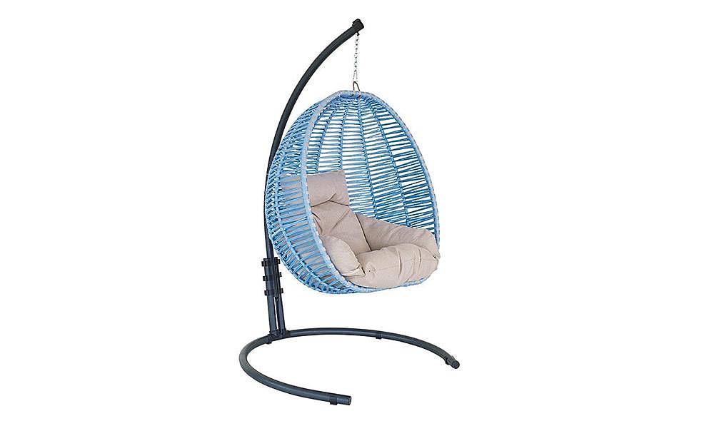 Mykonos Rattan Blue Balcony - Garden Swing