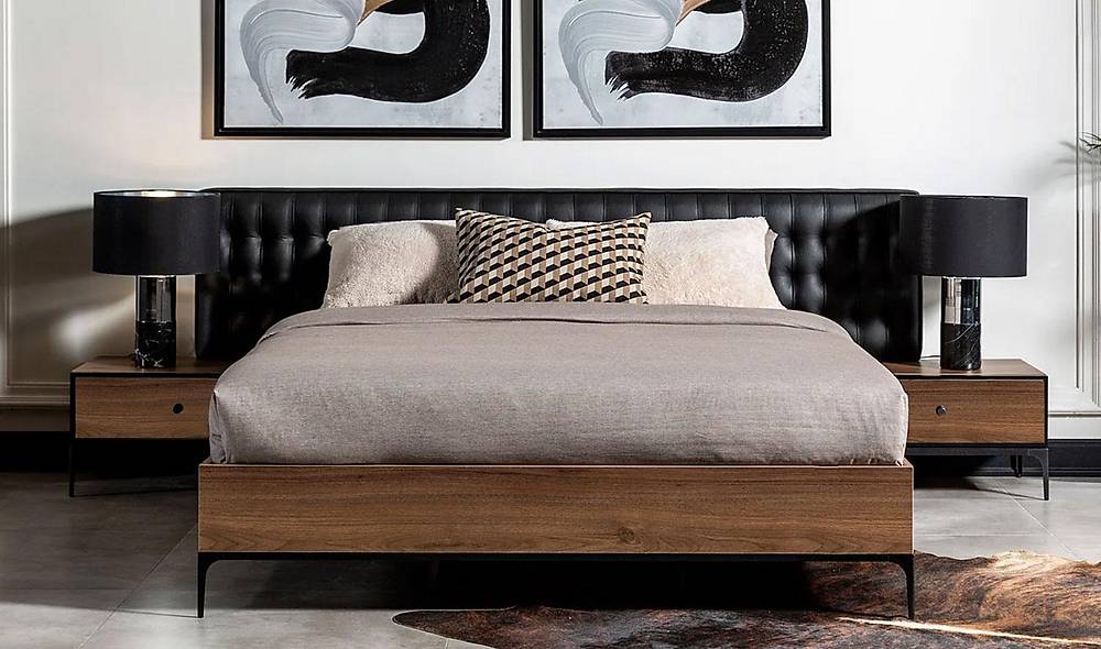 Siesta Bedstead and Headboard + 2 Piece Nightstand - Opportunity Product