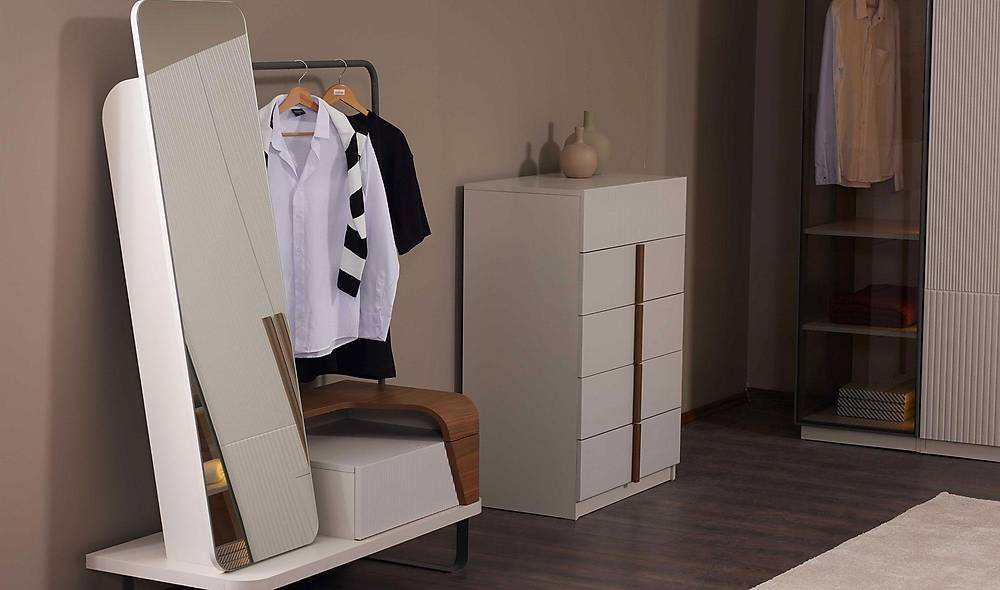 Fox Bedroom with Base - Corner Wardrobe
