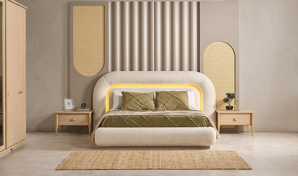 Lotus Bedstead and Headboard