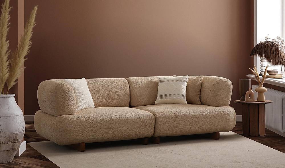 Brown Sofa - Triple - Premium