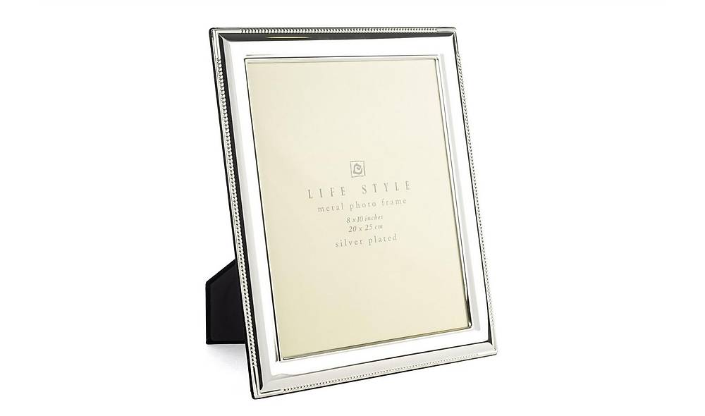 Silver Metal Thick Frame 20x25 cm