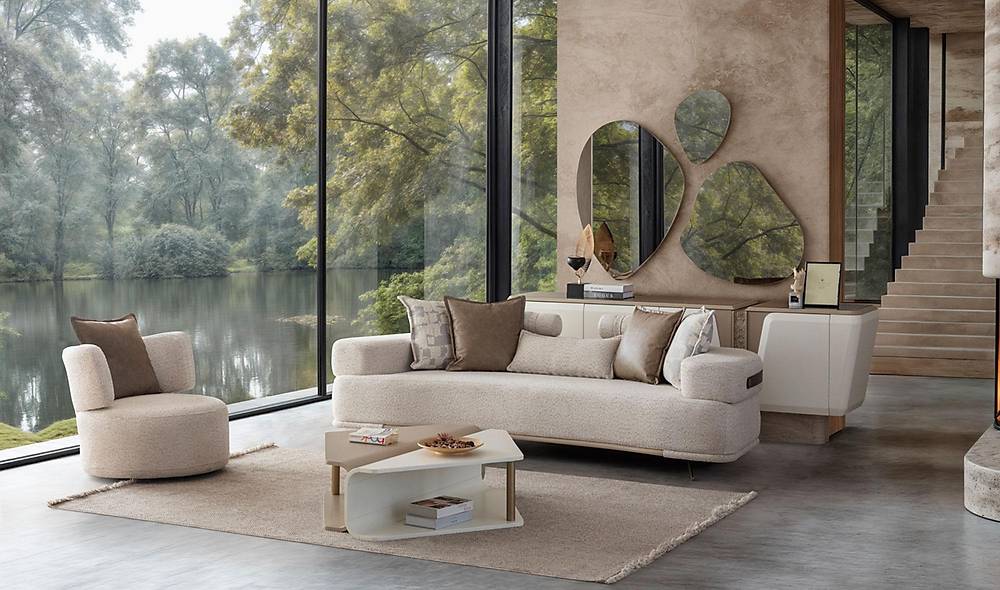 Naples Sofa Set - Metal Leg