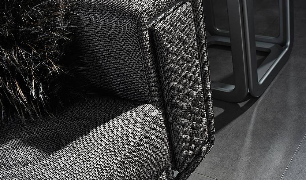 Tiana Sofa - Silver - Anthracite