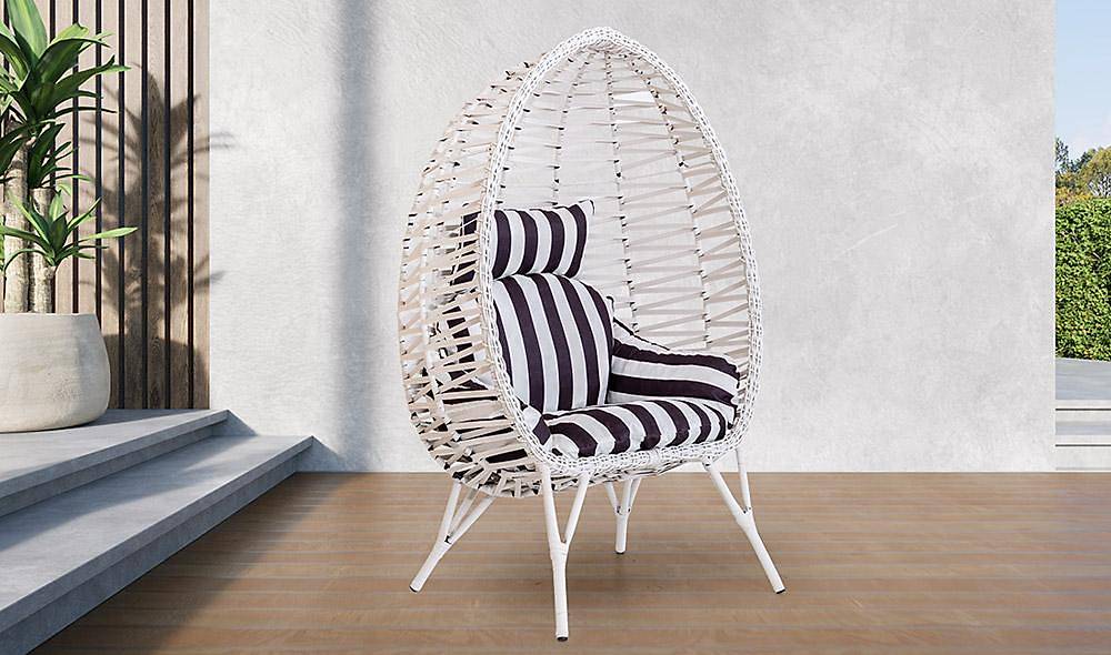 Holiday Single Garden Sofa - White