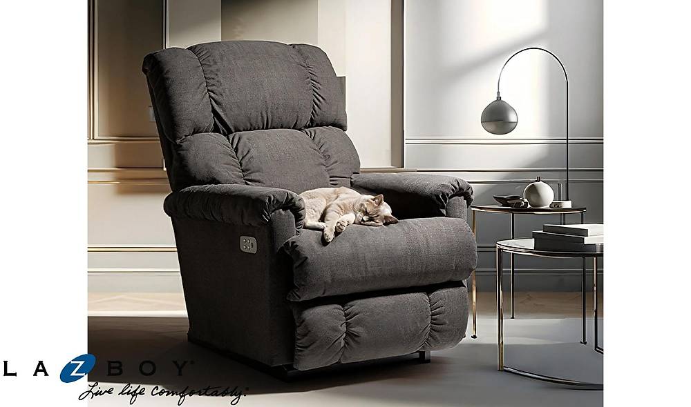 La-Z-Boy Pinnacle I-Hallendale Electric Recliner - Charcoal