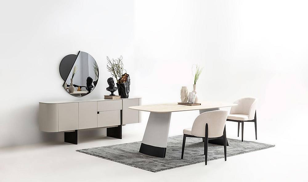 Penora Dining Room - Gray - Black