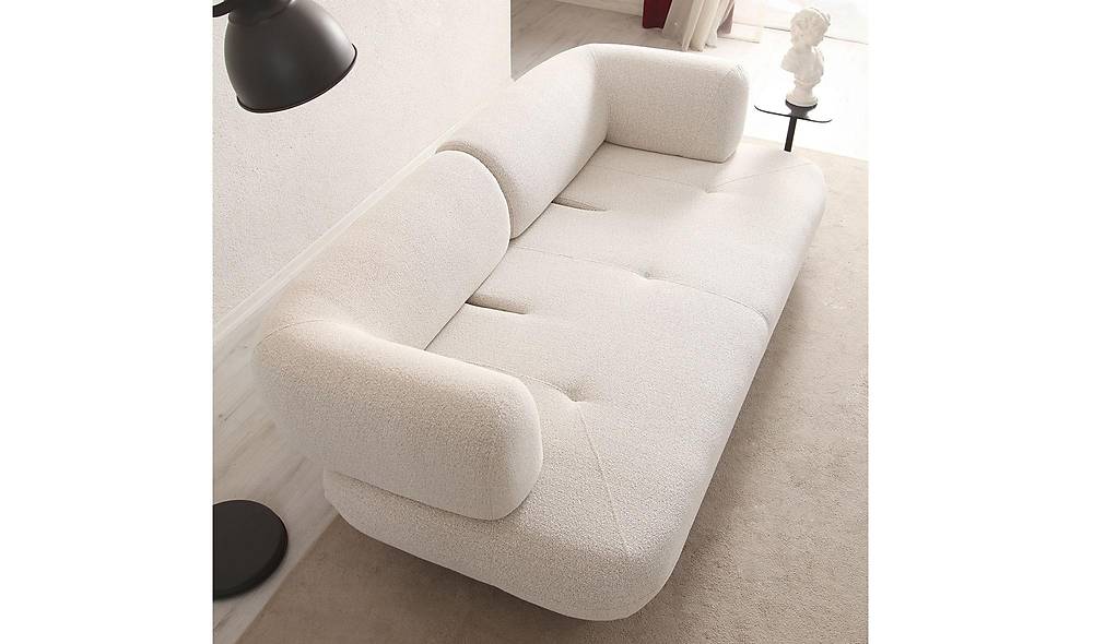 Brown Sofa Set - Bed - Metal Leg