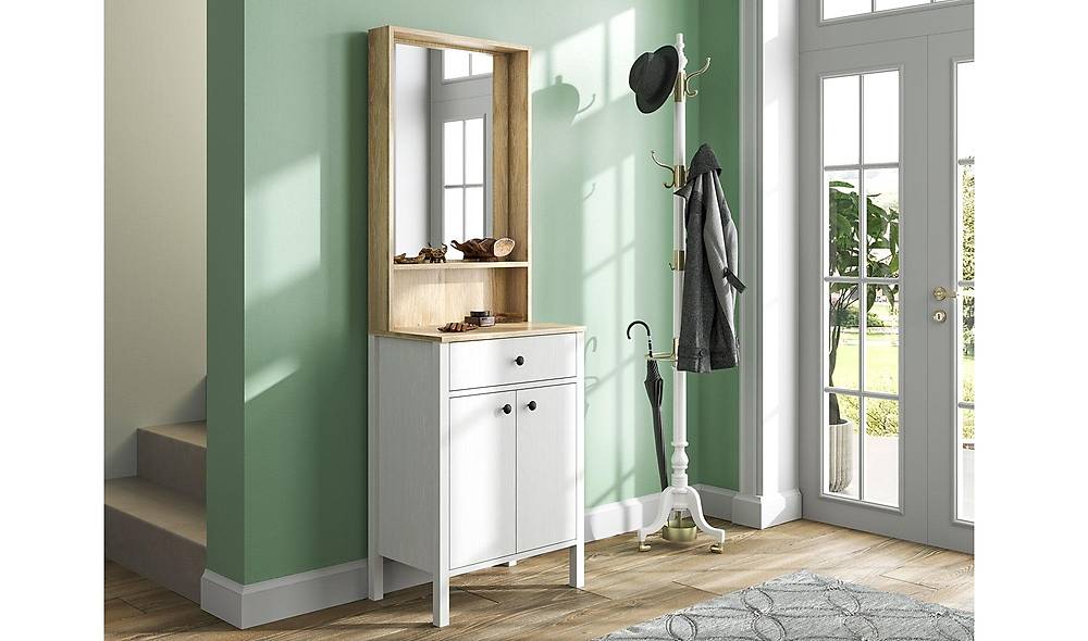Ailso Coat Rack - Drawers