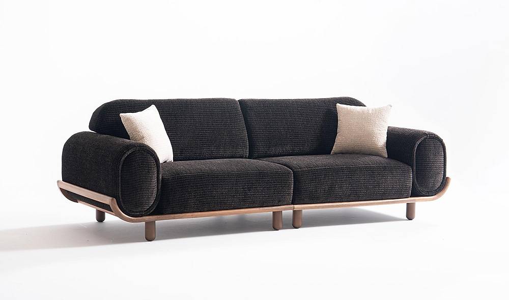 Maisie Sofa Set - Dark Brown
