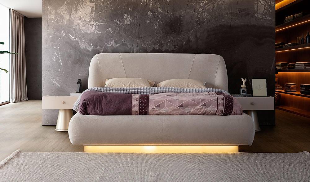 Livio Base Bedstead and Headboard