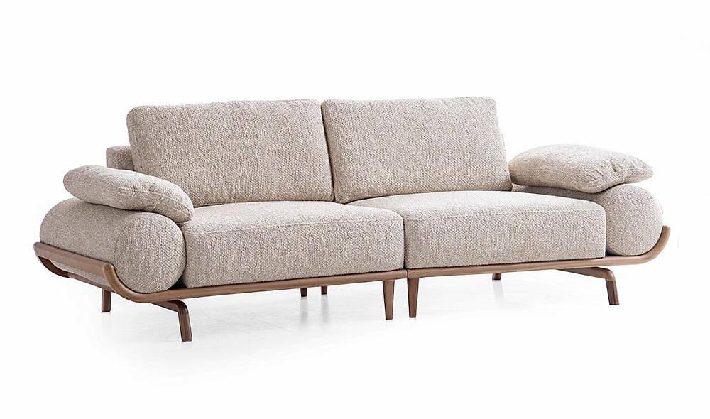 Almeda Sofa Set - Brown
