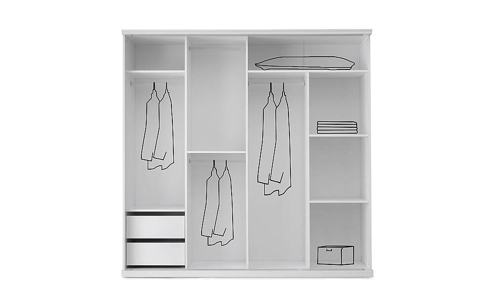 Blush Sliding Wardrobe