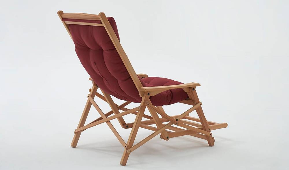Ocean Single Garden - Balcony Sofa - Burgundy