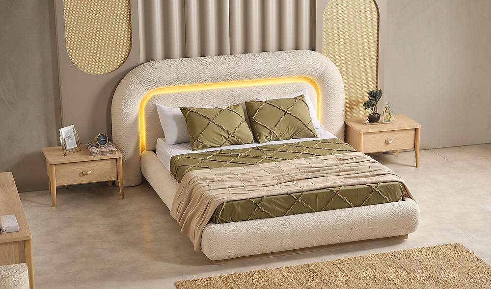 Lotus Bedstead and Headboard