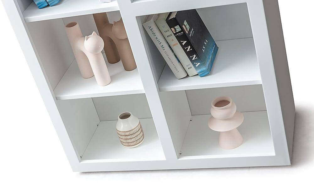 Logo Bookcase - White
