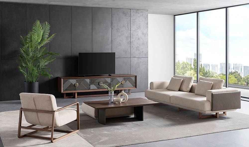 World Sofa Set - Brown