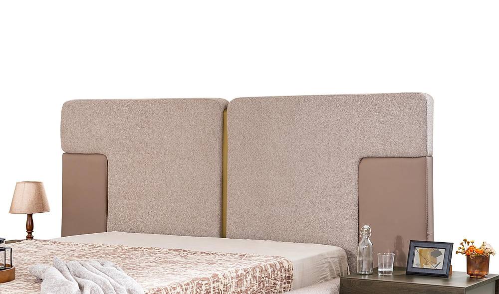 Montare Base Bedstead and Headboard - Walnut