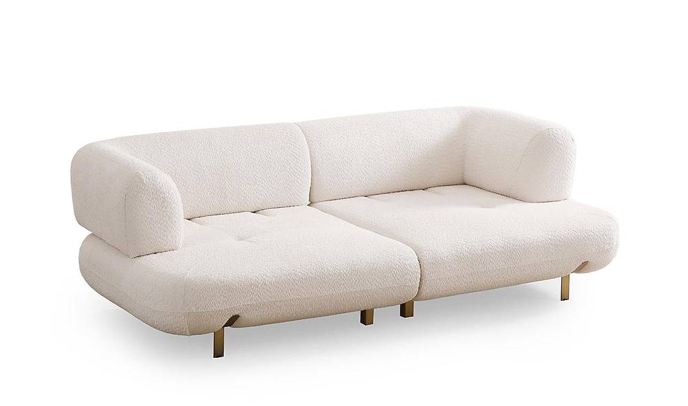 Brown Sofa - Antique Gold