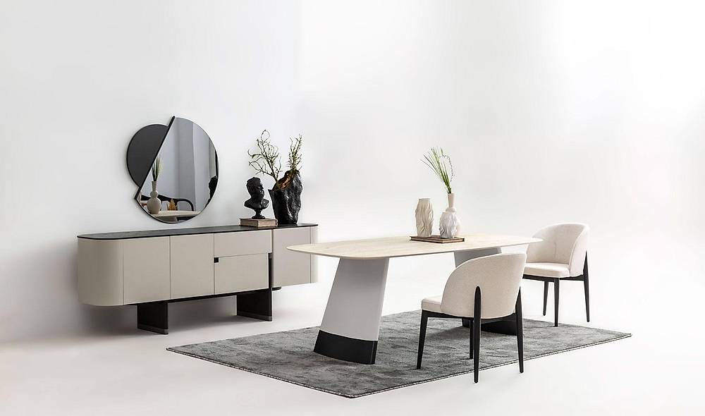 Penora Dining Room - Gray - Black