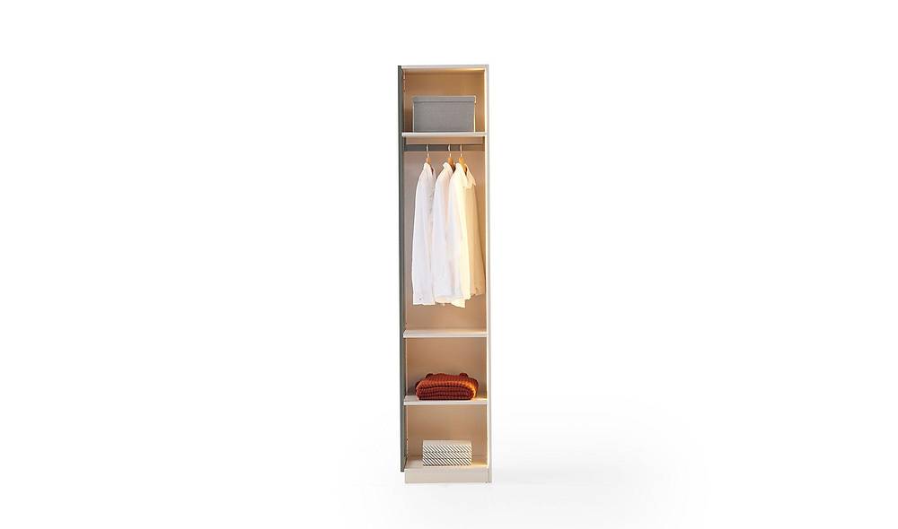 Fox Bedroom with Base - Corner Wardrobe