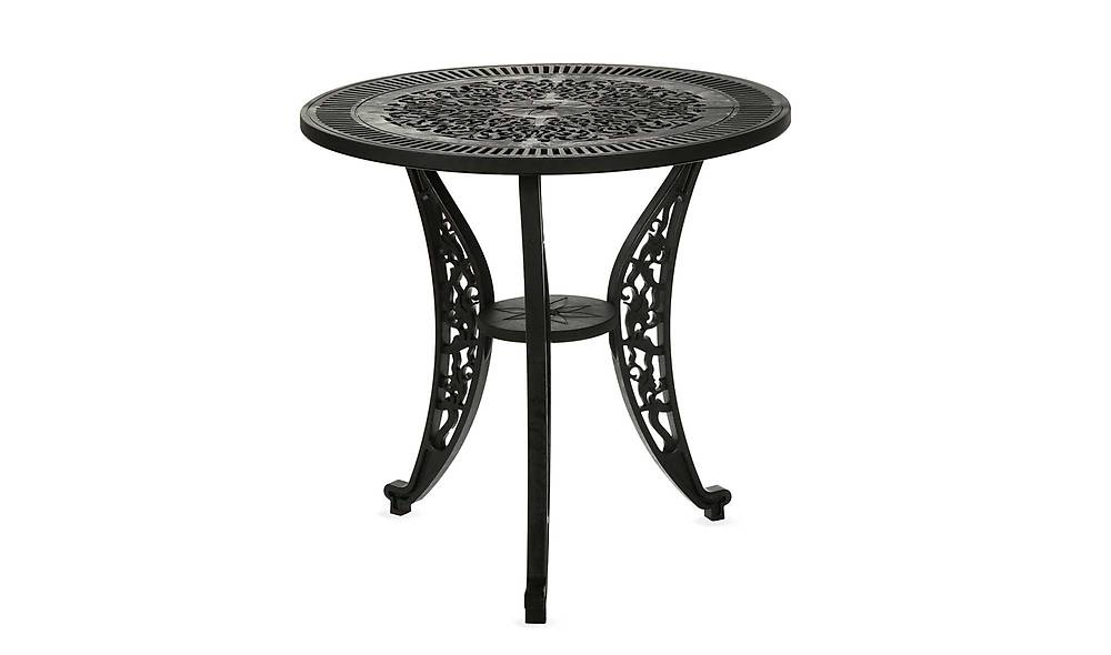 Gaia Black Balcony - Garden Tea Set - Round