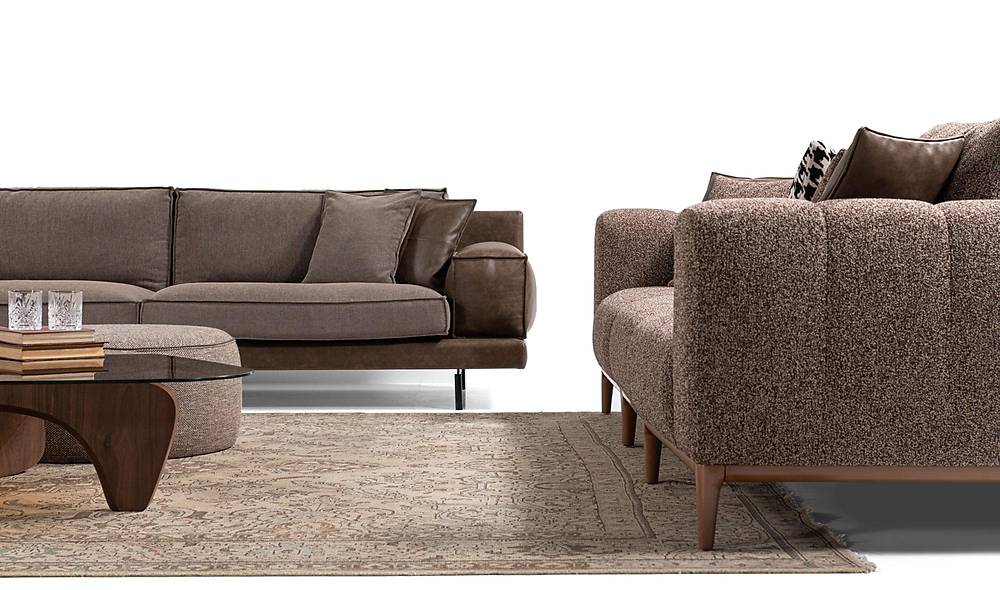 Selvare Sofa Set - Brown