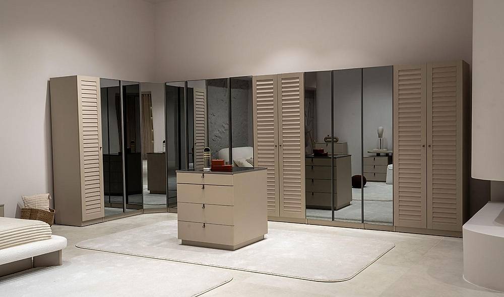 Latte Wardrobe - Corner Wardrobe