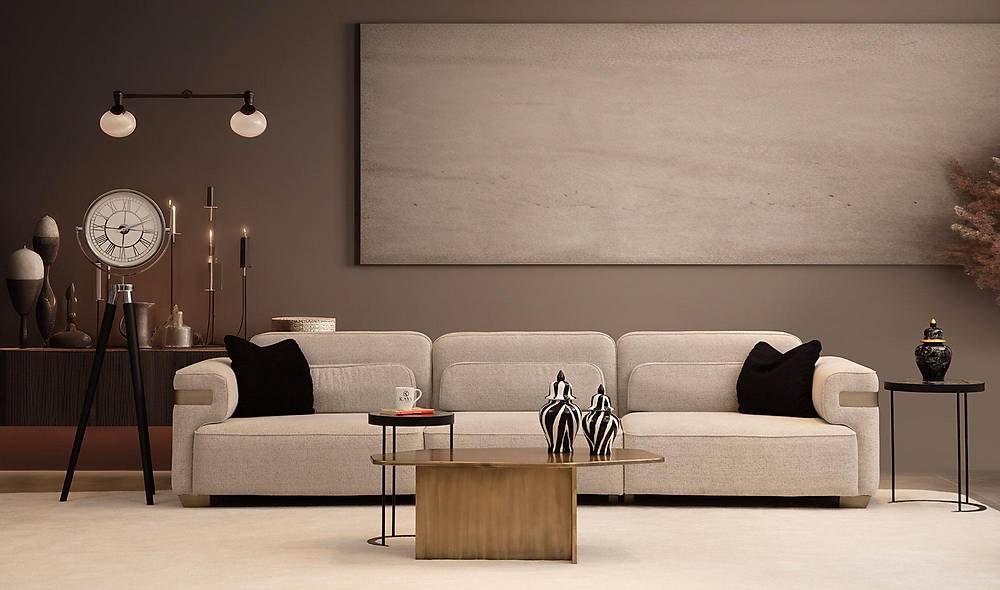 Lanika Sofa Set - Cream