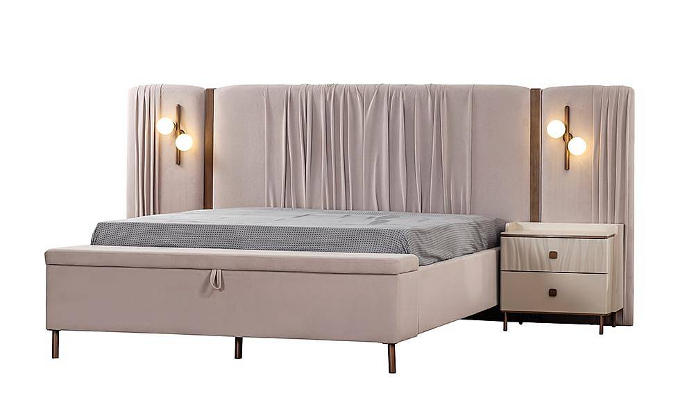 Lorenzo Base Bedstead and Headboard