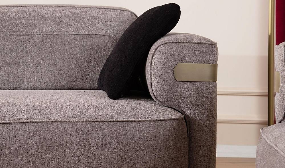 Lanika Triple Sofa - Mink