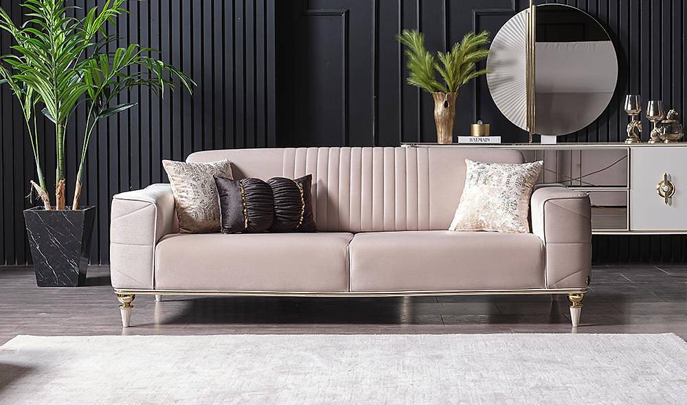 Flower Sofa With Metal Design