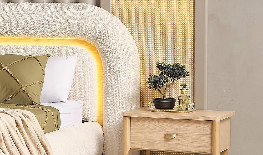 Lotus Bedstead and Headboard