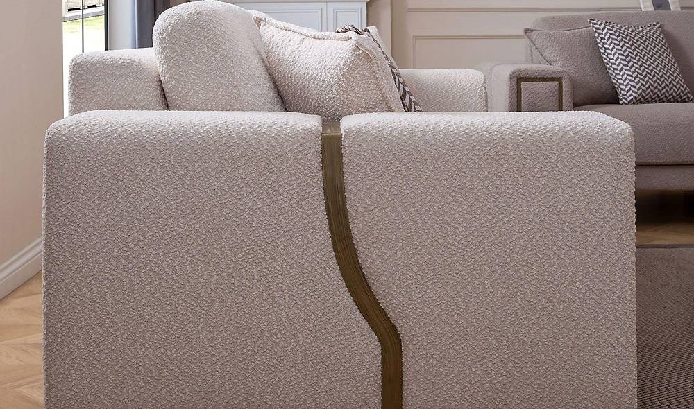 Tiana Sofa - Tumbled Gold - Ecru