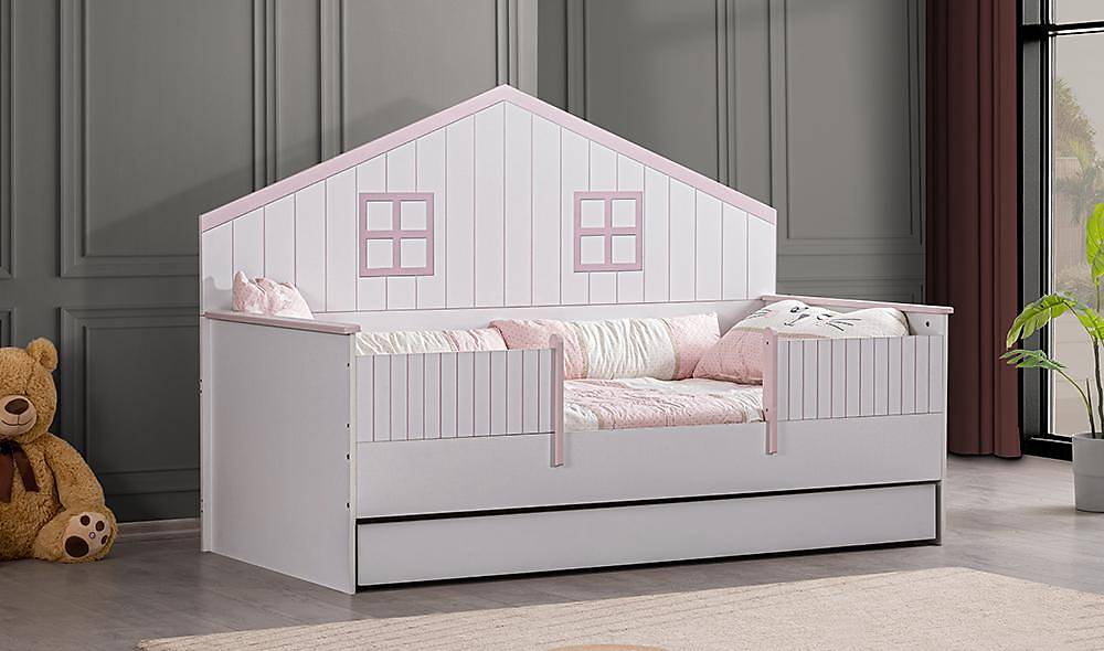 Limba Montessori Bedstead - Pink