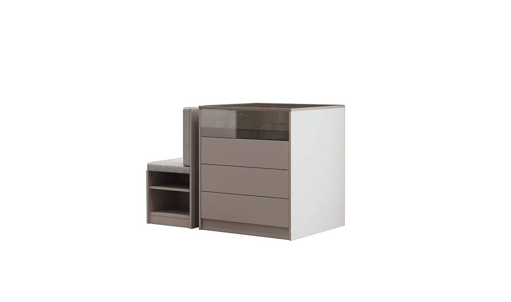Lenova Laundry Cabinet - Glassed