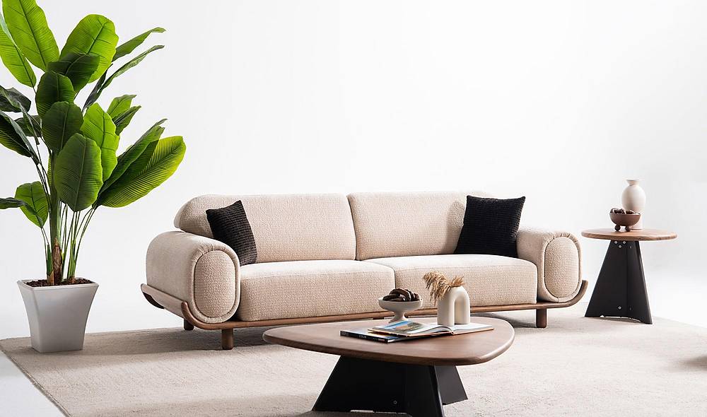 Maisie Sofa Set - Dark Brown