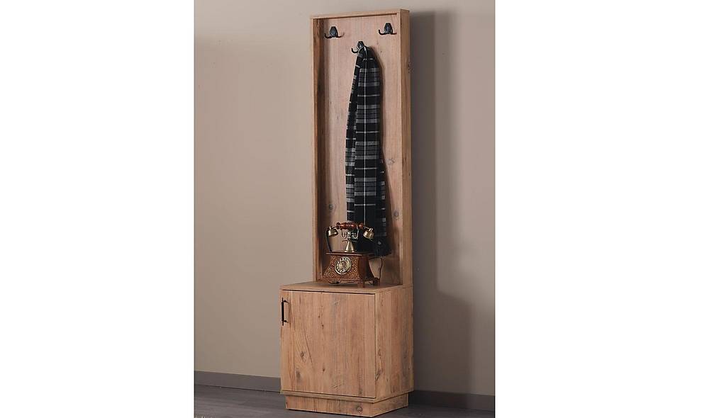 Craft Coat Rack - 3 Door - Walnut