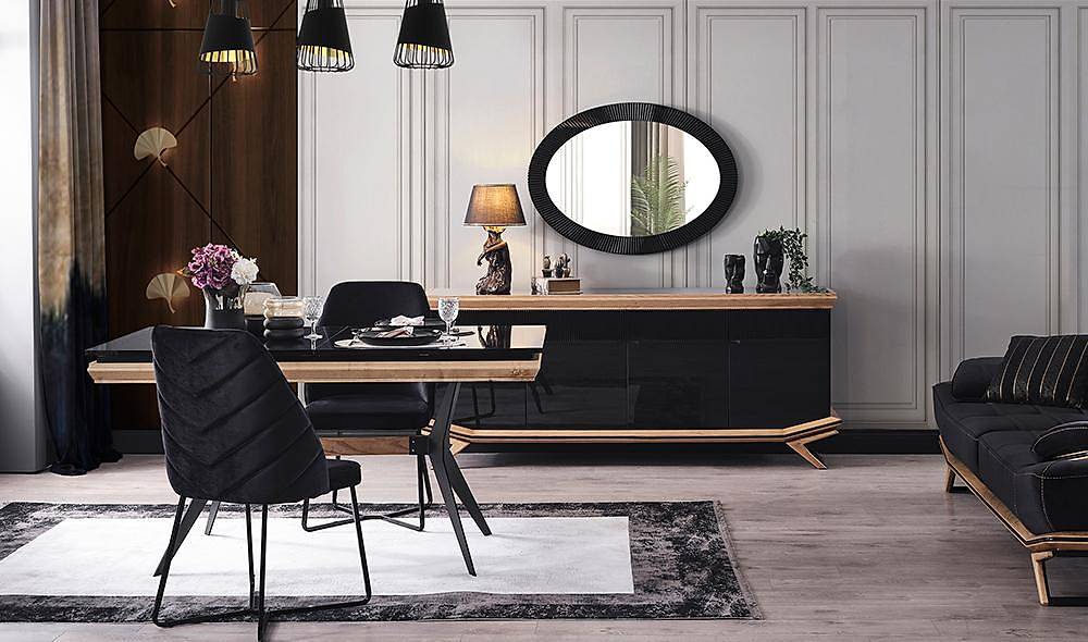 Larina Black Dining Room