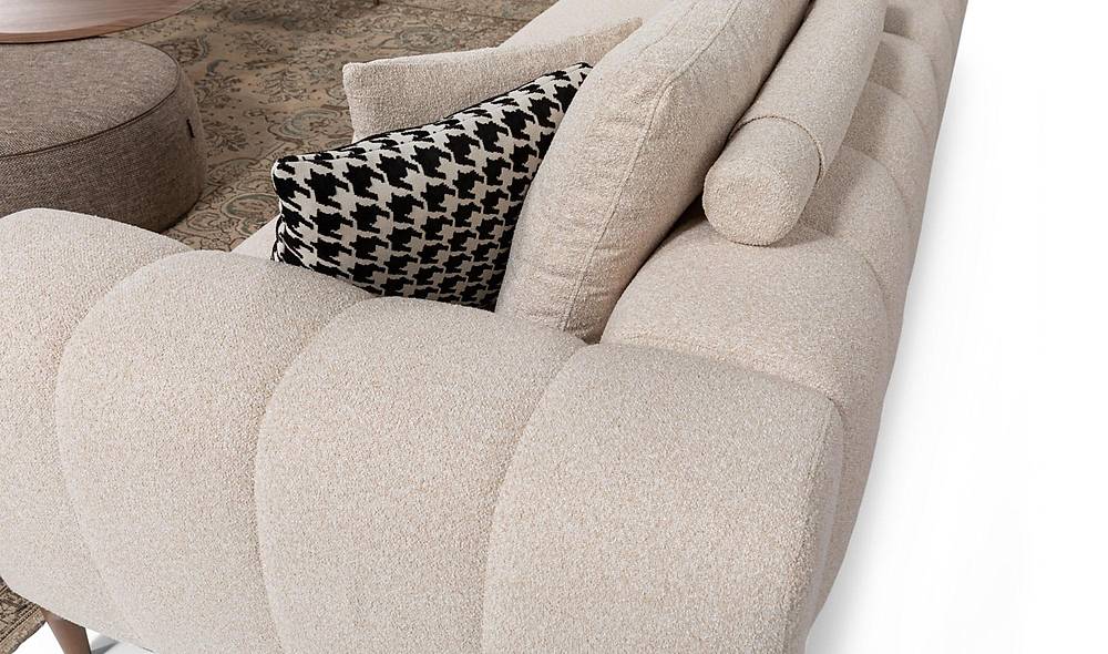 Selvare Sofa Set - Cream Brown