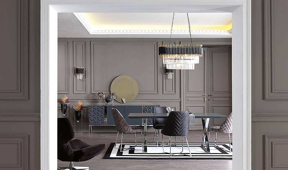 Vadi Anthracite Dining Room