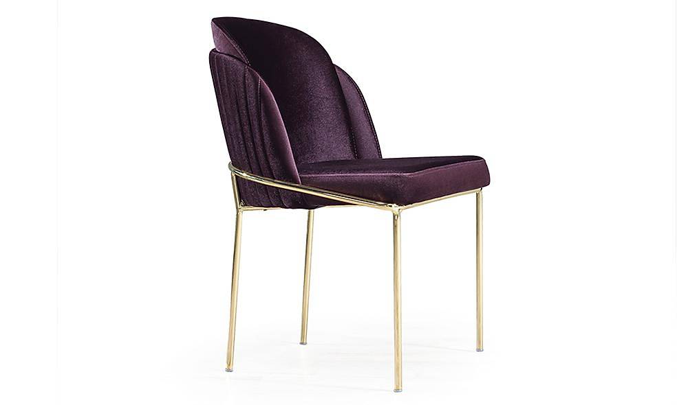 Viyana Gold Chair 6 Piece