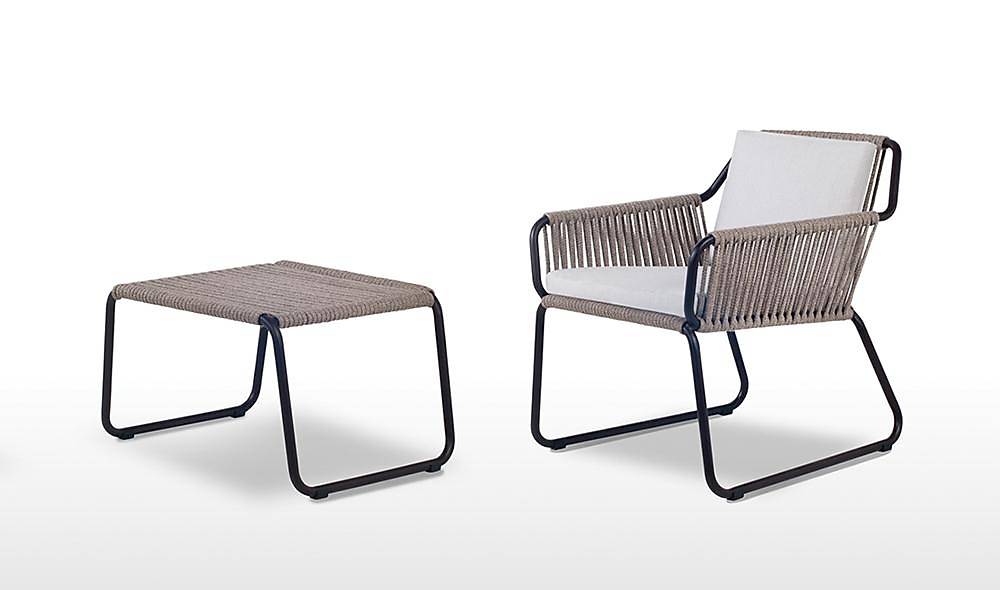 Riva K Double and Puff Chair