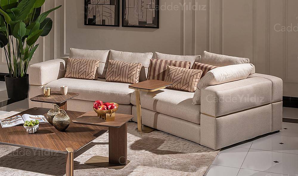 Paris Lounge Quad Sofa - Cream